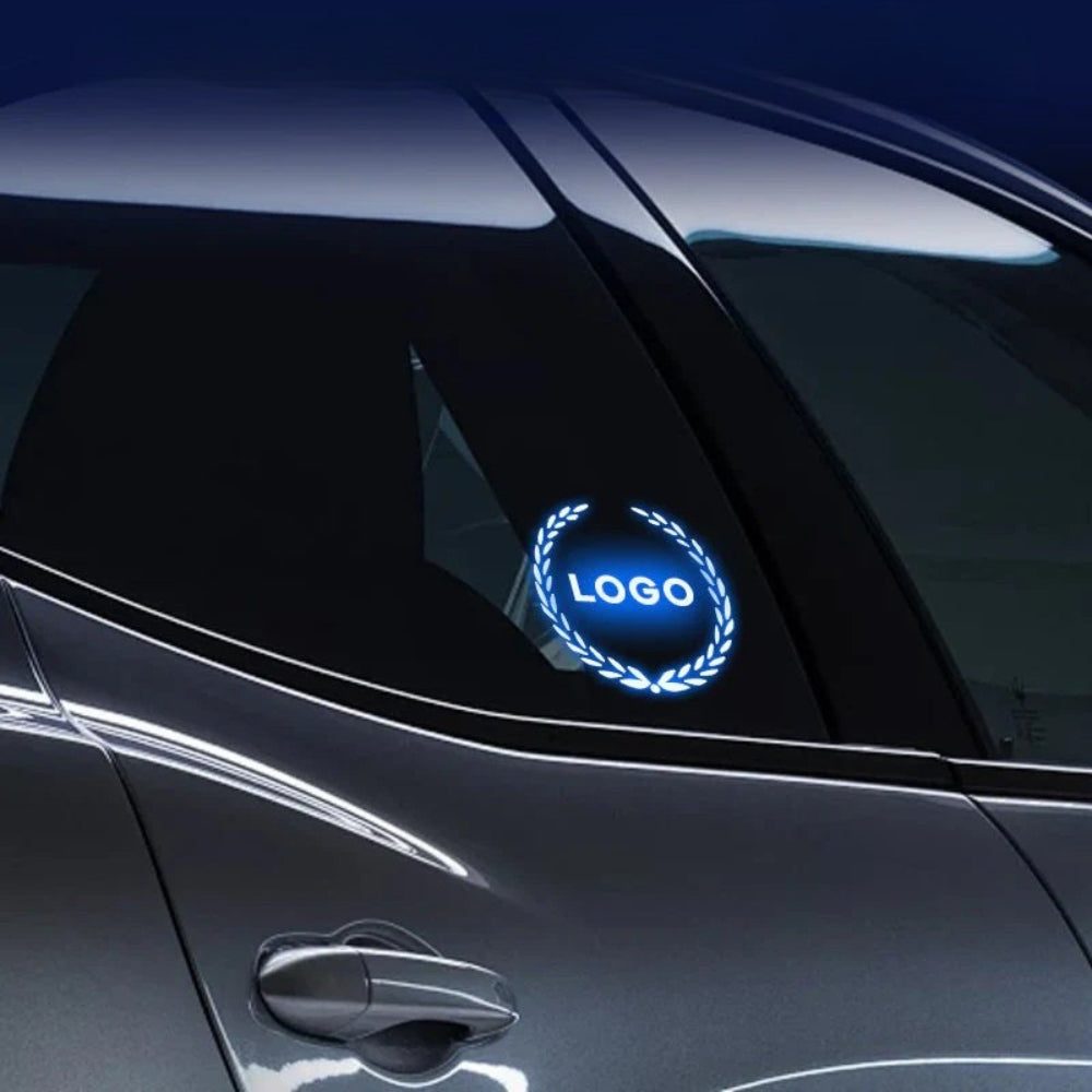 Logo LED rechargeable pour voiture - Effet néon