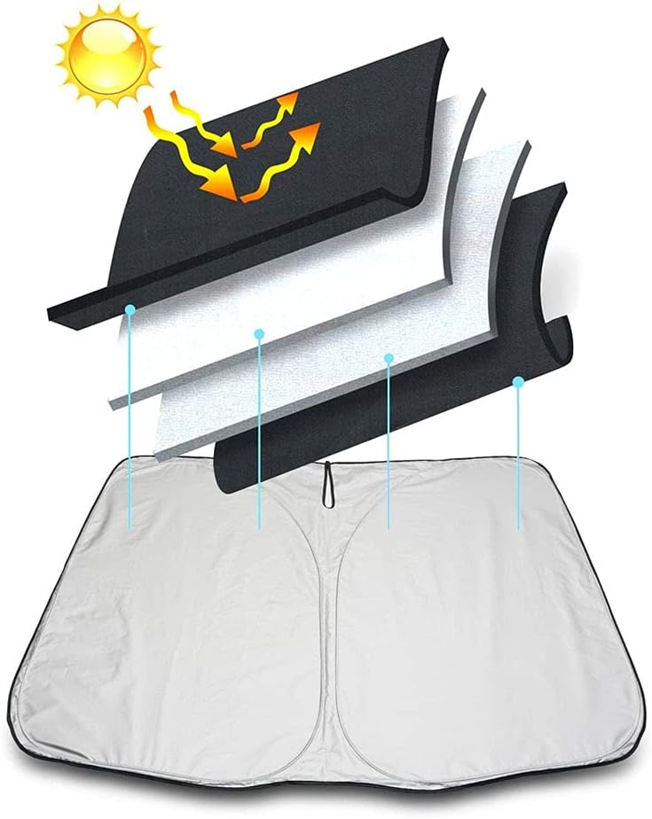 Faltbare Auto-Sonnenblende mit Logo