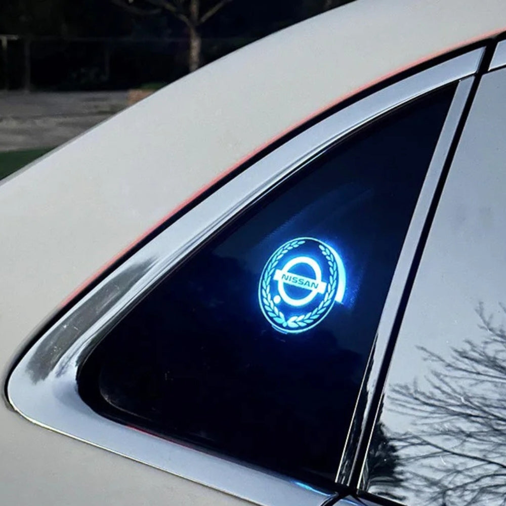 Logo LED rechargeable pour voiture - Effet néon